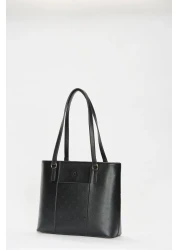 Pierre Cardin حقيبة كتف نسائية بطباعة سوداء 05PO22Y1572