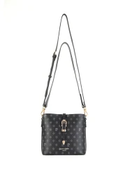 Pierre Cardin Black Monogram Women's Shoulder Bag 05Pc24K24104
