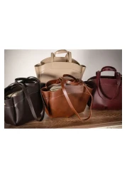 Çantacımstore Black Leather Women's Tote Bag - 2109 Model