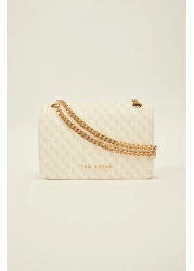 Ted Baker Oblique Monogram Chain Strap Shoulder Bag