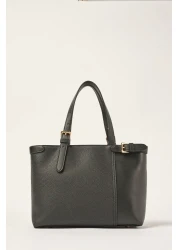 Ted Baker Black Plain Leather Shopping Bag with Inner Wallet 9045