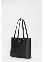 Pierre Cardin Black Monogram Women's Shoulder Bag 05PO22Y1572