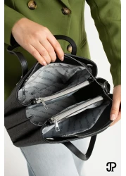 Just Polo Original Women's New Season 5 Compartment Luxury Soft Leather Adjustable Cross Strap Stylish Shoulder Bag