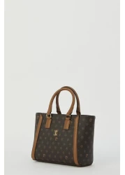 Pierre Cardin Brown Monogram Women's Shoulder Bag 05PO23Y1718