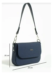 Just Polo Baguette Model Women's Shoulder Crossbody Bag 6005 - Textured Fabric Cover