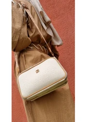 Just Polo Justpolo Women's Stone Color 5 Compartment Adjustable Shoulder and Crossbody Bag Messenger Bag