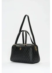 Pierre Cardin Black Monogram Women's Shoulder Bag 05PO22Y1532