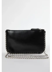  Shoes Black Studded Cross Strap Women's Wallet Bag Twoaw25Oc00005
