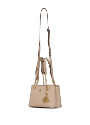 U.S. Polo Assn. Beige-Burgundy Women's Shoulder Bag Us25539