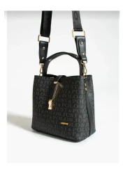 Just Polo Women's Black Hand and Shoulder Bag TM1165 2055