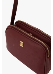 Pierre Cardin Claret Red Print Women's Shoulder Bag 05Po22Y1536