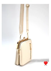 JARA Bag Paris 3 Compartment Waterproof Cross Strap Phone Holder Wallet Bag