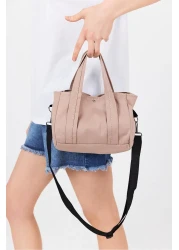 Rays حقيبة كتف بتفاصيل إغلاق سريع من فرو المنك 9113