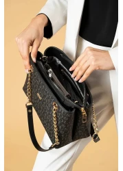 Just Polo Women's Brown Long Strap Shoulder Bag Handbag Wallet Combination