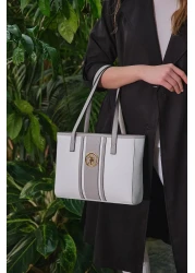 U.S. Polo Assn. White-A.Gray Women's Us8029 Online Exclusive Life Bag