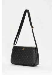 Pierre Cardin Black Monogram Women's Shoulder Bag 05PO22Y1550