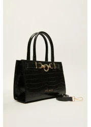 Ted Baker Croco Handbag with Buckle Detail