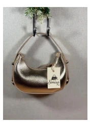 SİNİSA BAG Women's Metallic Mini Adjustable Handle Evening Dress Bag (Mini Size Available)