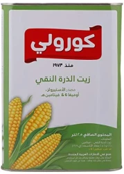 علبة زيت الذرة من كورولي، 2.5 لتر