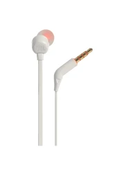 JBL Tune 110 Headphones Wired In-Ear Deep And Powerful Pure Bass Sound White