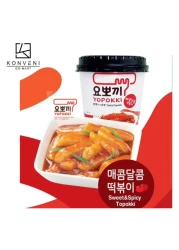 يوبوكي توبوكي (كعكة الأرز) متبل وحار 140 غرام