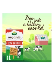 Arla Organic Low Fat Milk Multipack, 1L Pack of 10