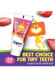 Signal Kids Toothpaste Strawberry Prevents Tooth Cavities for 2-6 years 50ml