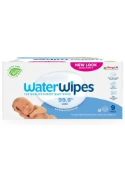 Water Wipes Purest Baby Wipes White 60 Wipes Pack of 9