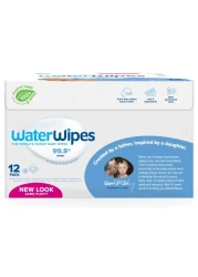 Water Wipes Purest Baby Wipes White 60 Wipes Pack of 12