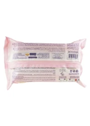 كارفور مناديل مبللة للأطفال بالألوفيرا 80 منديل حزمة من 4 - أبيض