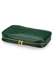 Alameda Jewelry Organizer Case - Crocodile Green