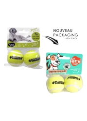 Agrobiothers Aime Tennis Ball Dog Toy 5cm Pack of 2
