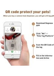 DOGNESS Smart Pet Camera: Dog Camera with Treat Dispenser and Phone App for Pet Viewing, Full HD WiFi Night Vision, Two Way Audio and Video, Cat and Dog Monitor(2.4Ghz Only)
