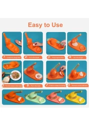 Fitto 2-in-1 Dumpling Maker - Easy DIY Dumpling &amp; Ravioli Maker with Press Mould and Stuffing Spoon, Quick &amp; Simple Dumpling Press Tool for Homemade Dumplings, Empanadas, Ravioli, Pastries &amp; More