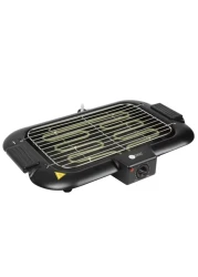 AFRA Electric Barbeque Grill, 2000W, Indoor And Outdoor, Thermostat Control, Overheat Protection, Portable, Smoke-Free, G-MARK, ESMA, ROHS, And CB Certified, AF-2000BGBK, 2 Years Warranty