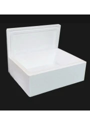 ALSAQER-Thermocoal Ice Box-(6Litre-3KG)Thermocoal Cool Box-Thermo Keeper Container, Expanded Polystyrene Cooler, Fishing Ice Box