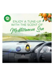 Air Wick Vent Clip Mediterranean Sun Car Air Freshener Yellow 2.5ml