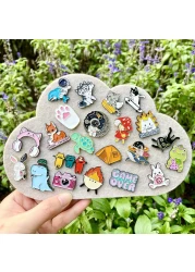 SINCCO 204050 Pcs Cute Enamel Backpack Pins Funny Anime Enamel Lapel Pins Bulk Set Cool Brooch Button Pins Badge Aesthetic for Backpacks Bag Jacket Kids Girls Festival Present Random Style