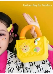 Cartoon Soft Silicone Bag Handbag cross body Purse Sweet Birthday Gift for Children Girls Sling Bag for Women, StylishBag, Purse for Girls, Side Bag for Girls, Hand Bag for Girls.