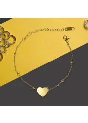 Aiwanto Anklet Ankle Chain Gift for Women's Anklets Heart Anklets