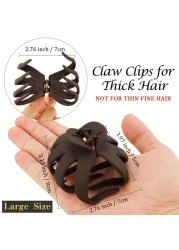 Hair Clips 5Pcs Octopus Matte Hair Claws for Women Large 315 Hair Clips for Thick Hair Nonslip Jaw Clips Hair Accessories