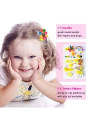 SKYNEO Baby Hair Clips Pin Barrettes for Girls Toddler Girls Accessories Kids Clips Styling Flower Rainbow Candy Fruits Butterfly Cute 42 Pieces
