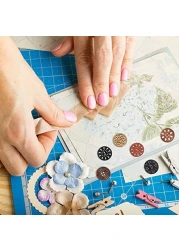 Mandala Crafts Large Wooden Buttons for Crafts Carved Wood Buttons Assorted Craft Buttons for Sweaters Decorative Buttons Sewing