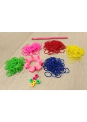 Rubber Bracelets Kit, Loom Bands, DIY Craft for Kids