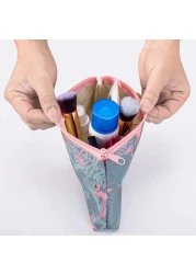 3Pcs Cosmetic Pouch Set Makeup Bag Wash Bag PVC Waterproof Cosmetic Pouch Travel Carrying Case with Print