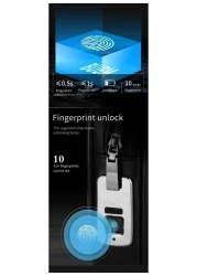 Yeasha,Fingerprint Lock Handbags Men Genuine Leather Purse Clutch Handbag Cash Bag For Man