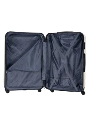 VIPTOUR ABS Hardside 3Pcs Trolley Luggage Set Spinner Wheels With Number Lock 20/24/28 Inches