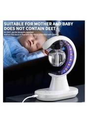 3-in-1 Electric Mosquito Killer Lamp with Humidifier &amp; Night Light &ndash; USB Rechargeable Bug Zapper, Silent Operation, Air Purifier &amp; Sleep Aid for Indoor/Outdoor Use
