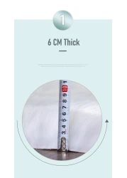 سجادة غرفة المعيشة بتصميم زهور من فراء الأرانب فائقة النعومة من Mei Homecenter مع قاعدة مضادة للانزلاق، باللون الأحمر (مقاس 80 سم)