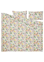 Duvet Cover And 2 Pillowcases Multicolour/Floral Pattern 240X220/50X80cm